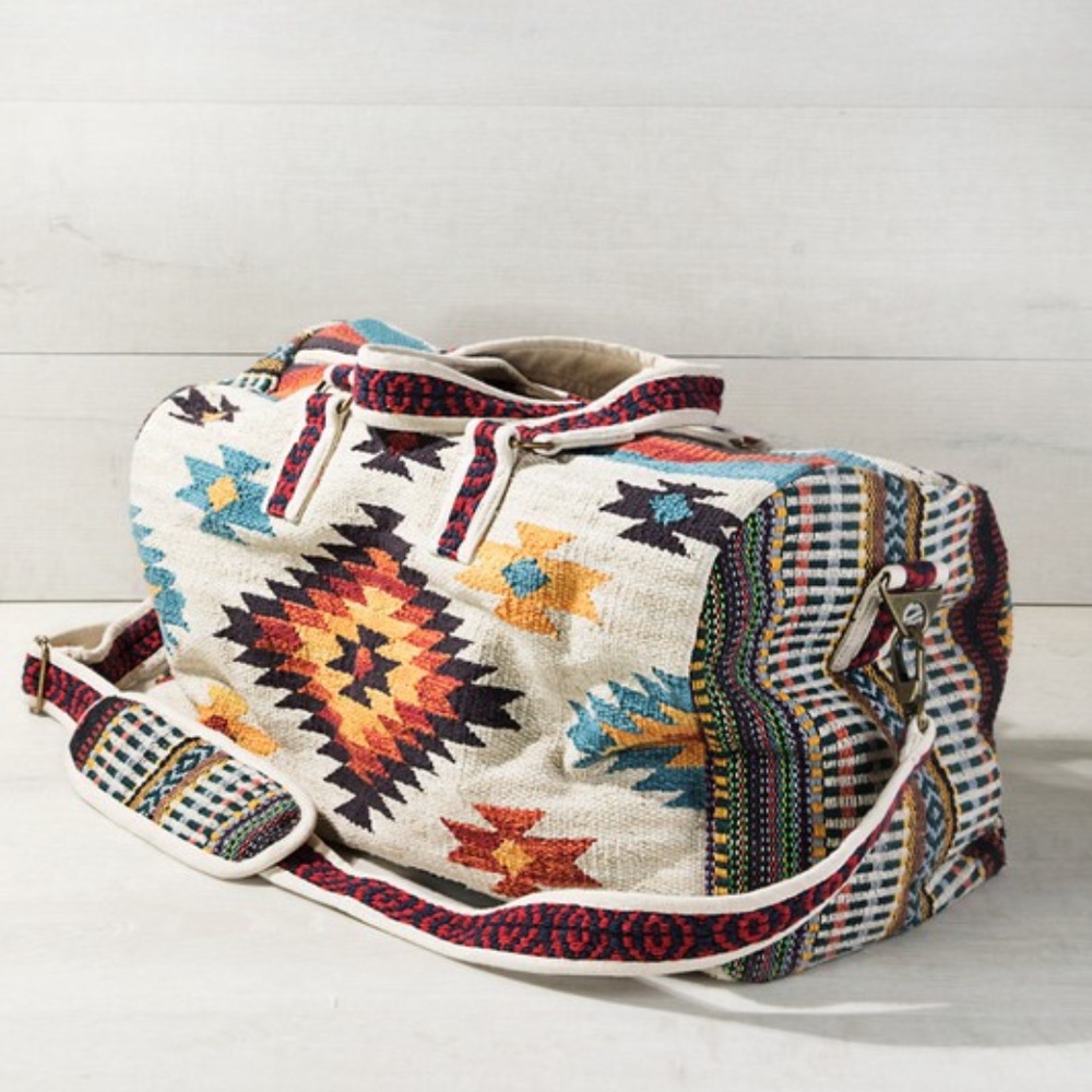 Boho Aztec Weekend Travel Bag in Multi